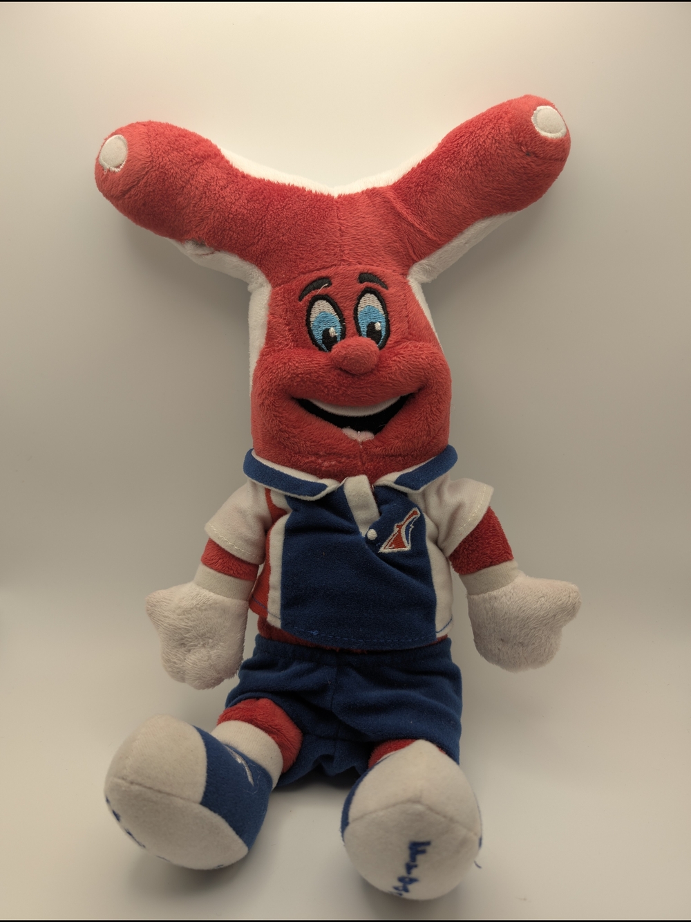 Fun Ship Freddy 14" Plush Vtg Carnival Cruise Line Mascot Stuffed Toy Whale Tail